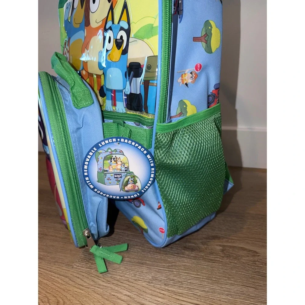 Kids bluey backpack with lunch bag